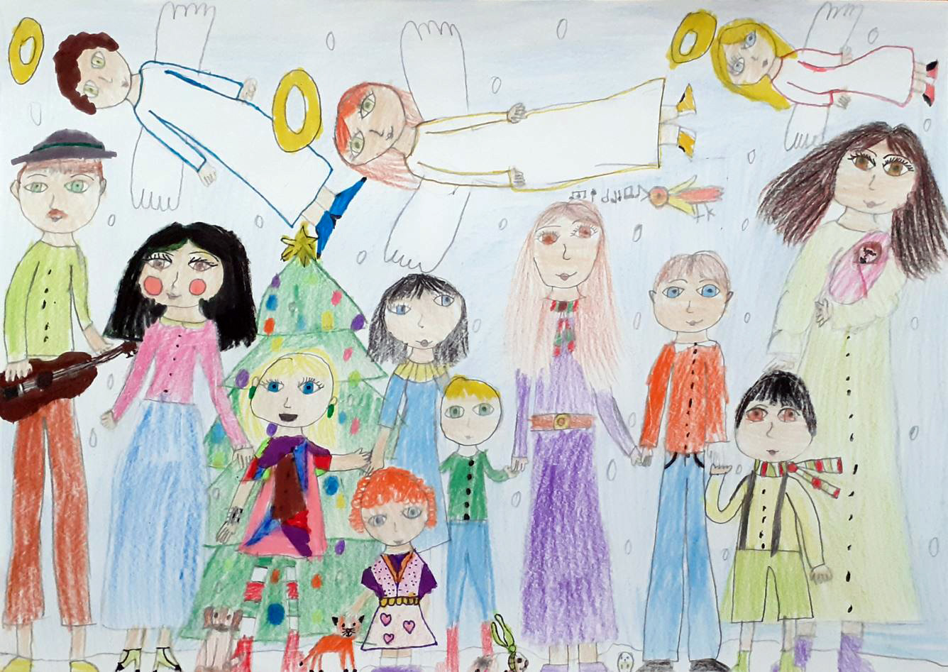 Vánoční přání od dětí z Dětského mobilního hospicu Pod kridlami Dominiky v Lužiankach.